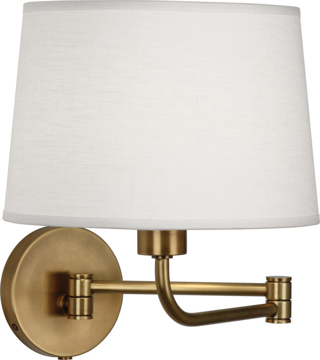 Robert Abbey 464 One Light Wall Swinger, Aged Brass