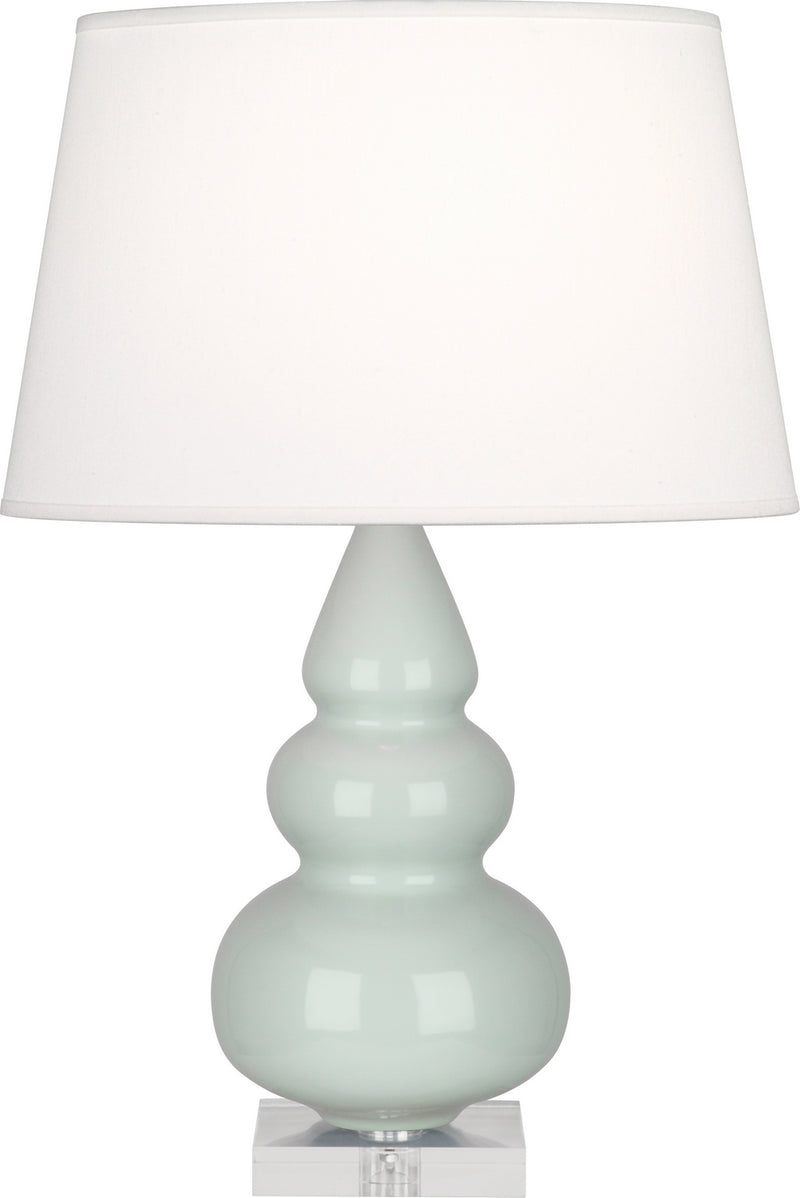 Robert Abbey A258X One Light Accent Lamp, Celadon Glazed Ceramic w/Lucite