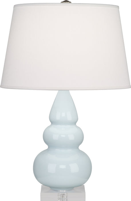 Robert Abbey A291X One Light Accent Lamp, Baby Blue Glazed Ceramic w/Lucite