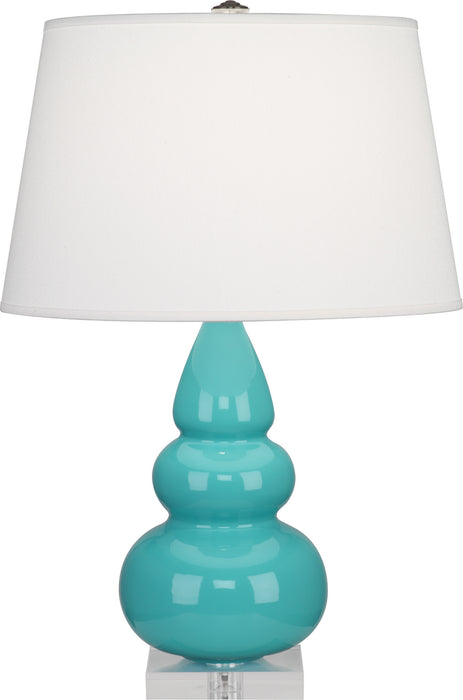 Robert Abbey A292X One Light Accent Lamp, Egg Blue Glazed Ceramic w/Lucite