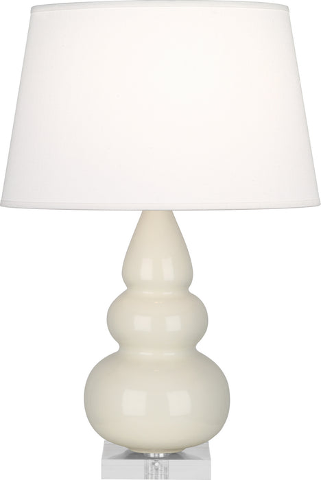 Robert Abbey A294X One Light Accent Lamp, Bone Glazed Ceramic w/Lucite