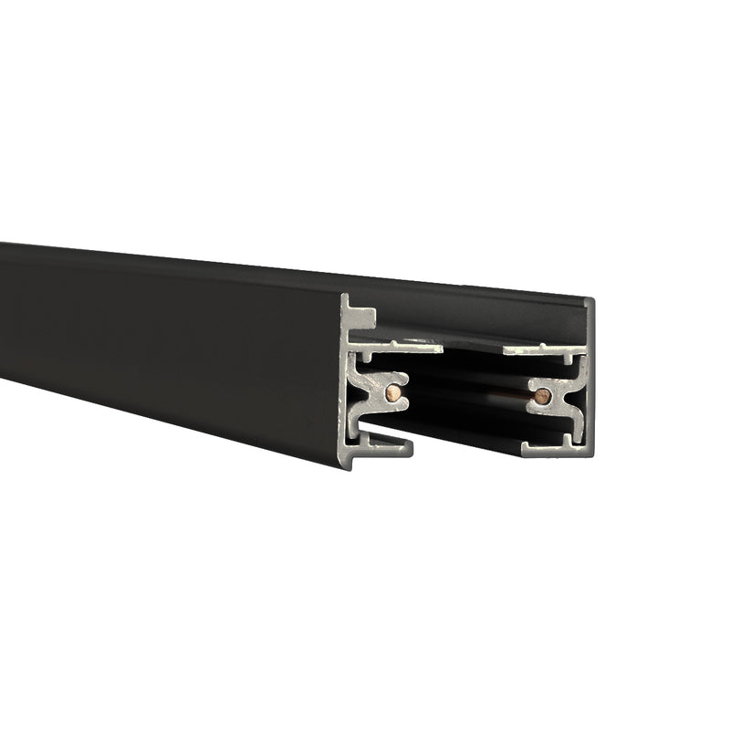 W.A.C. Lighting LT6-BK Track Single Circuit, Black