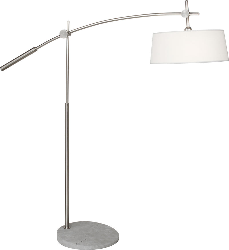 Robert Abbey B2097 Two Light Floor Lamp, Brushed Nickel