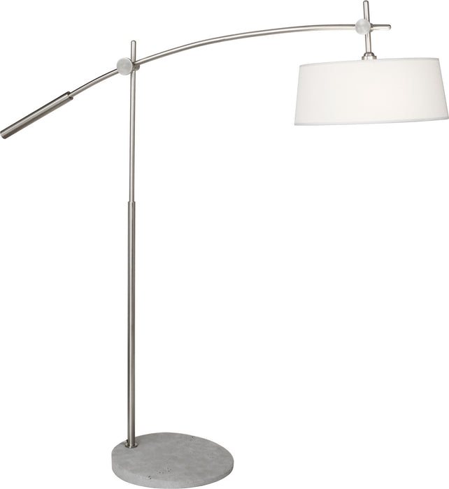 Robert Abbey B2097 Two Light Floor Lamp, Brushed Nickel
