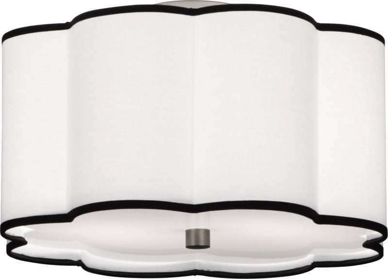 Robert Abbey D2139 Two Light Flushmount, Blackened Antique Nickel