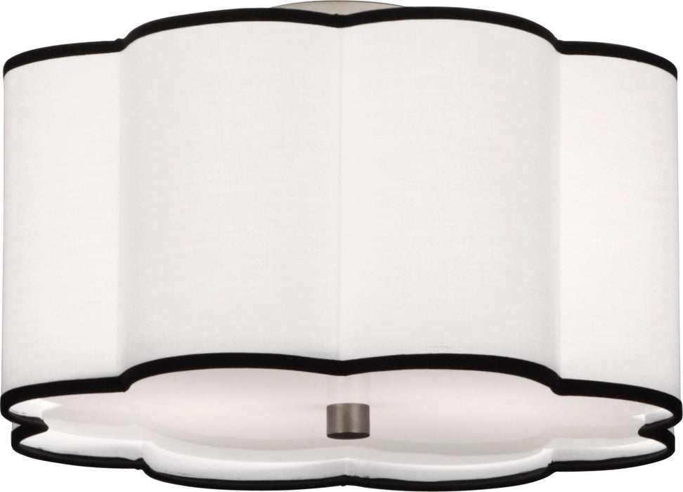 Robert Abbey D2139 Two Light Flushmount, Blackened Antique Nickel