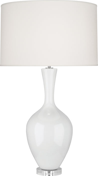 Robert Abbey LY980 One Light Table Lamp, Lily Glazed Ceramic