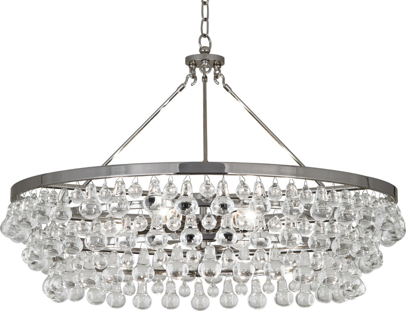 Robert Abbey S1004 Six Light Chandelier, Polished Nickel