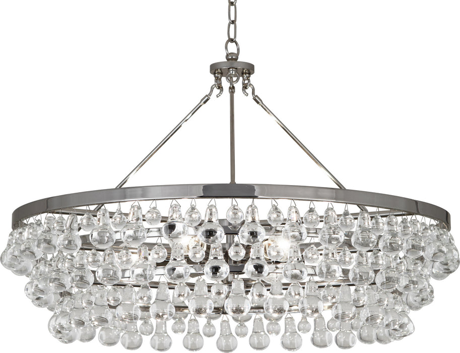 Robert Abbey S1004 Six Light Chandelier, Polished Nickel