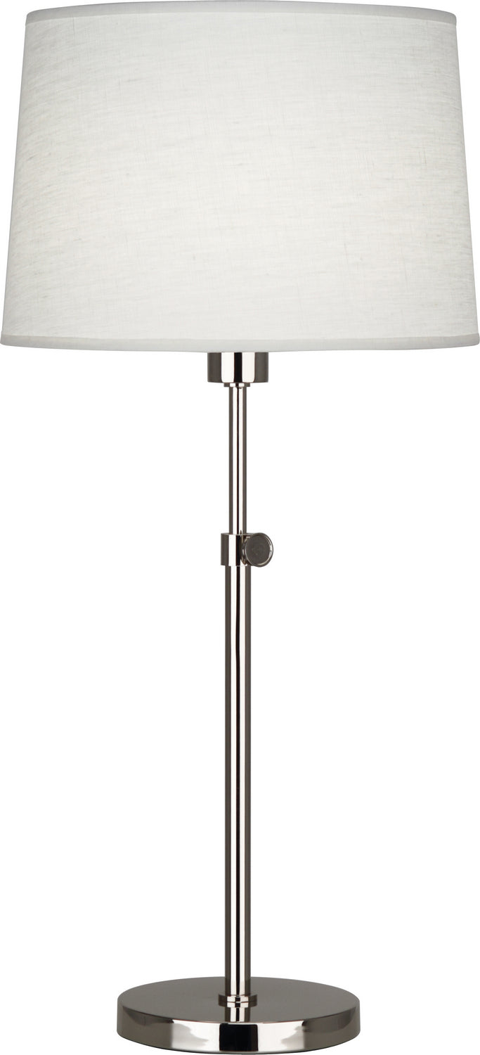 Robert Abbey S462 One Light Table Lamp, Polished Nickel