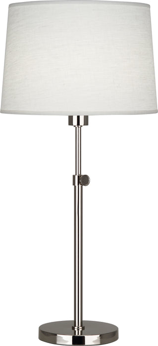Robert Abbey S462 One Light Table Lamp, Polished Nickel