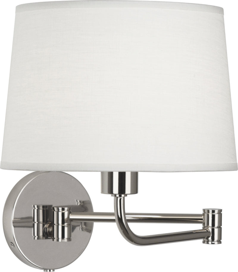 Robert Abbey S464 One Light Wall Swinger, Polished Nickel