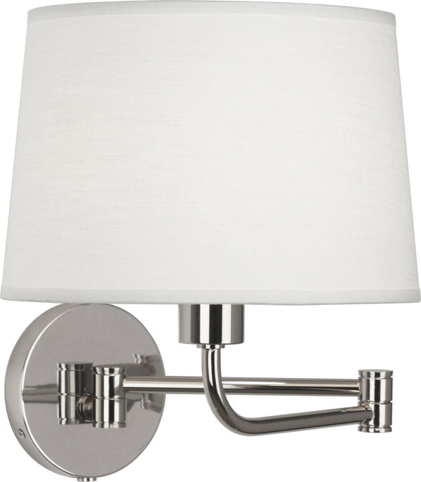 Robert Abbey S464 One Light Wall Swinger, Polished Nickel