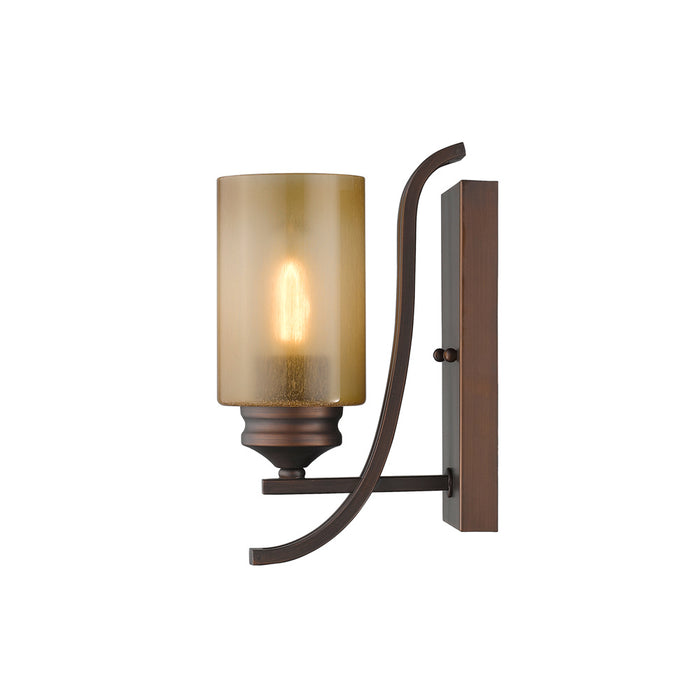 Golden 1051-BA1 SBZ One Light Bath Vanity, Sovereign Bronze