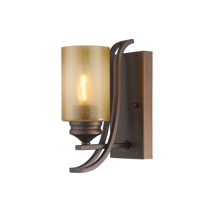 Golden 1051-BA1 SBZ One Light Bath Vanity, Sovereign Bronze