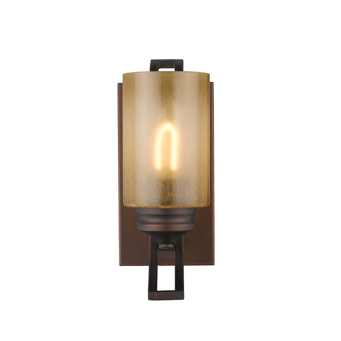 Golden 1051-BA1 SBZ One Light Bath Vanity, Sovereign Bronze