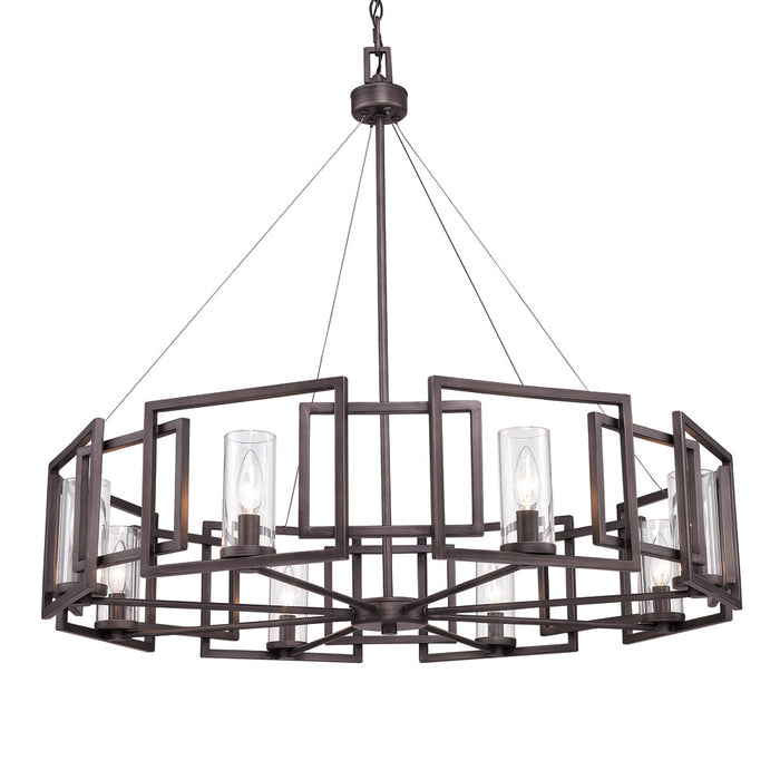 Golden 6068-8 GMT Eight Light Chandelier, Gunmetal Bronze