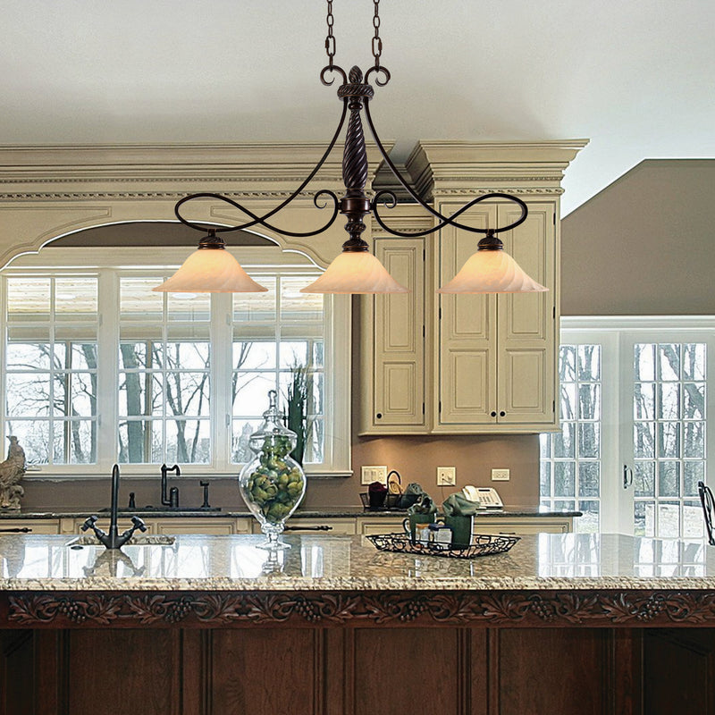 Golden 8106-10 CDB Three Light Linear Pendant, Cordoban Bronze