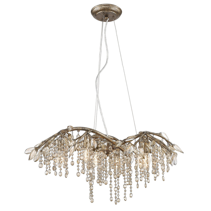 Golden 9903-6 MG Six Light Chandelier, Mystic Gold