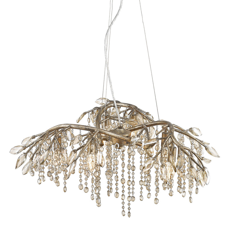 Golden 9903-6 MG Six Light Chandelier, Mystic Gold