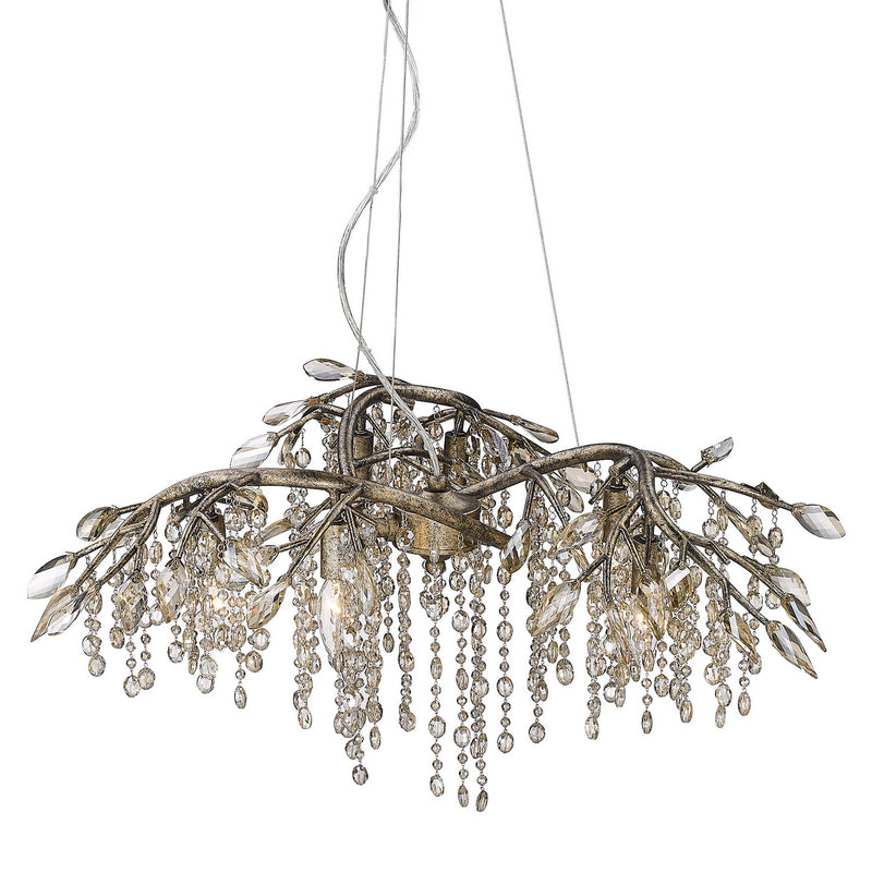 Golden 9903-6 MG Six Light Chandelier, Mystic Gold