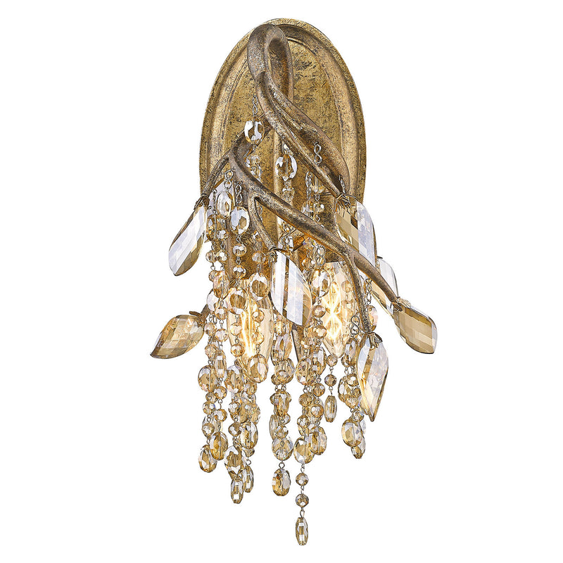 Golden 9903-WSC MG Two Light Wall Sconce, Mystic Gold