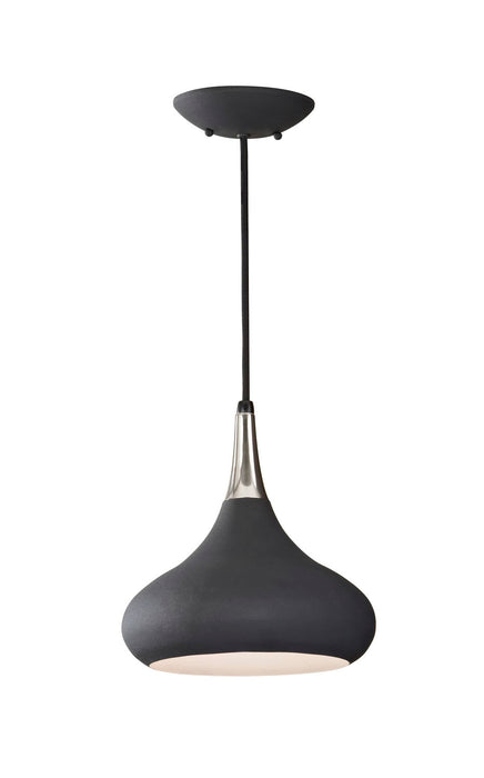 Generation Lighting P1253BK One Light Pendant, Black