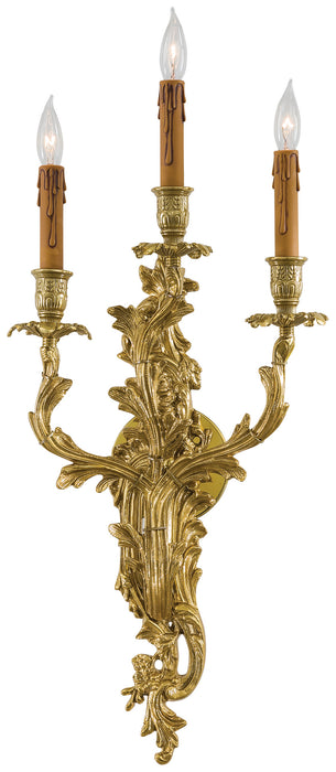Metropolitan N9650 Three Light Wall Sconce, Heirloom Gold