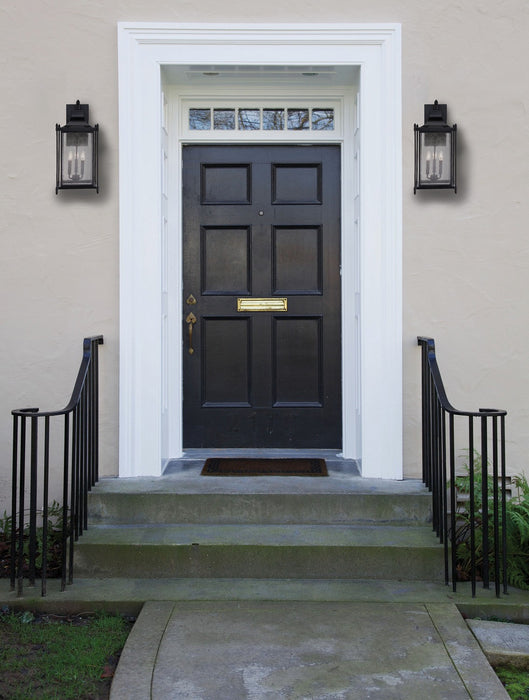 Savoy House 5-3453-BK Three Light Wall Lantern, Black