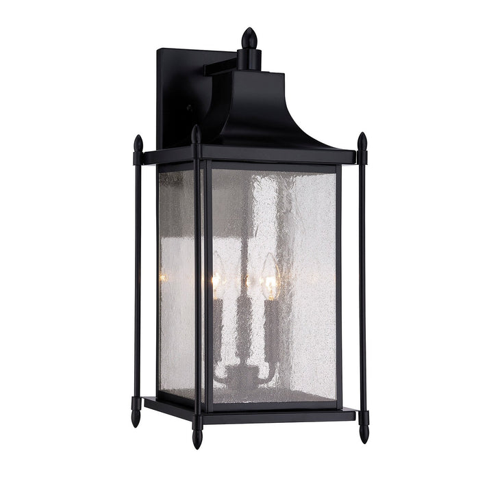 Savoy House 5-3453-BK Three Light Wall Lantern, Black