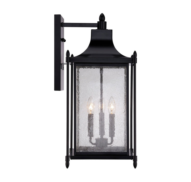 Savoy House 5-3453-BK Three Light Wall Lantern, Black
