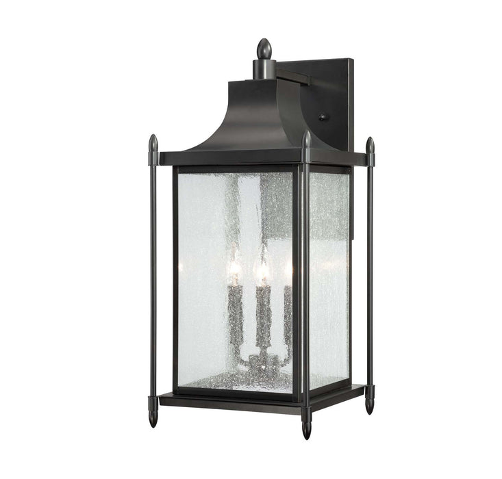 Savoy House 5-3453-BK Three Light Wall Lantern, Black