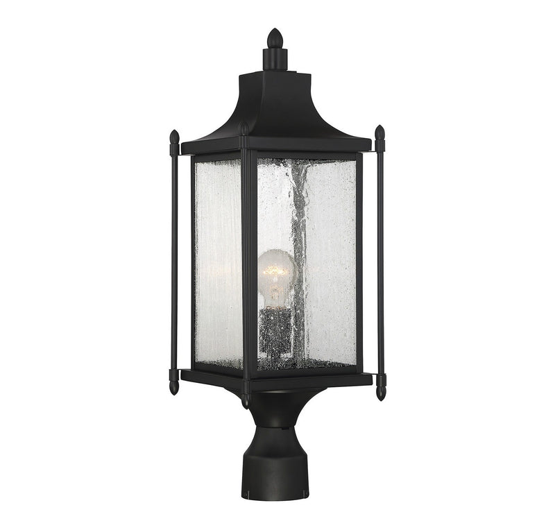 Savoy House 5-3454-BK One Light Post Lantern, Black