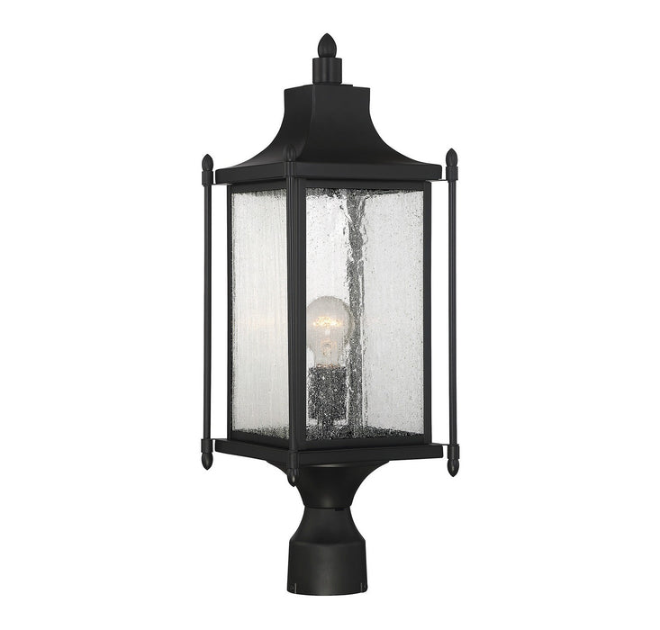 Savoy House 5-3454-BK One Light Post Lantern, Black