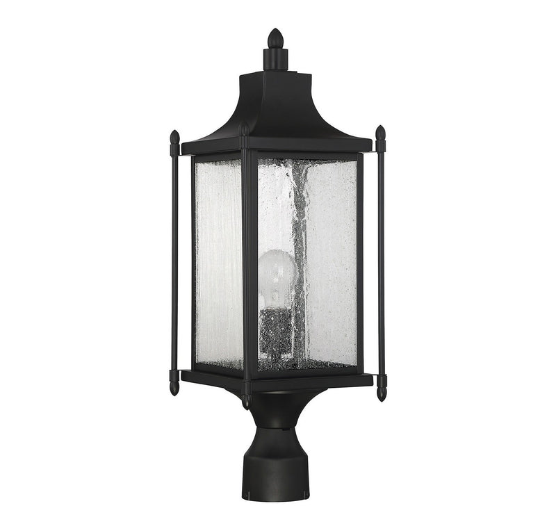 Savoy House 5-3454-BK One Light Post Lantern, Black