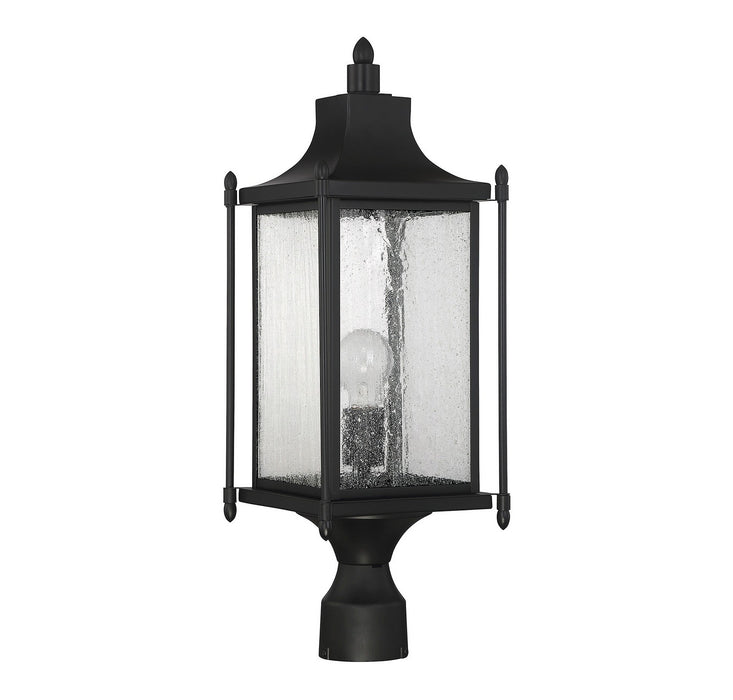 Savoy House 5-3454-BK One Light Post Lantern, Black