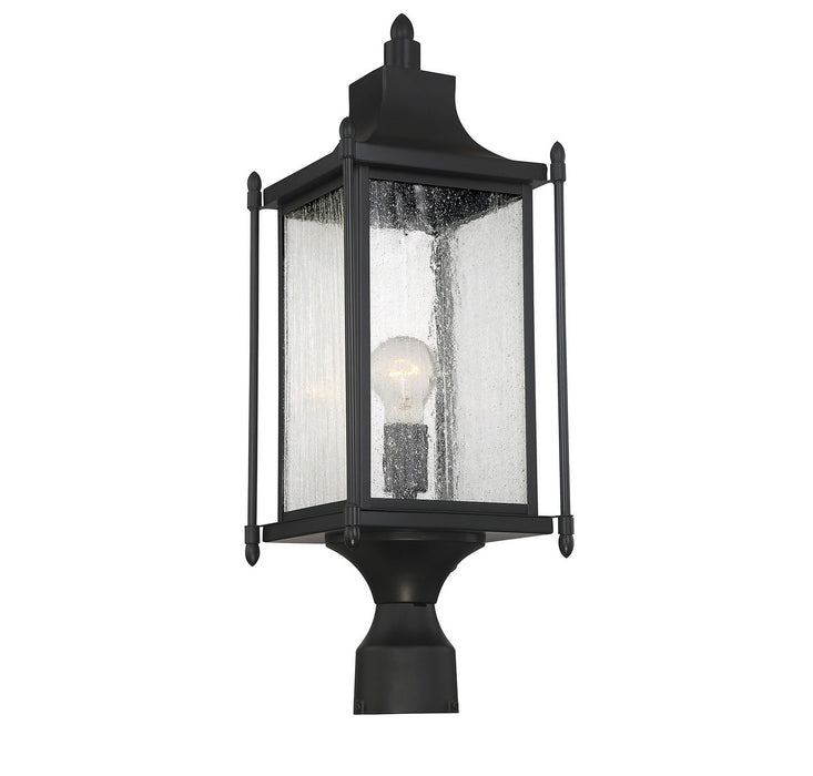 Savoy House 5-3454-BK One Light Post Lantern, Black