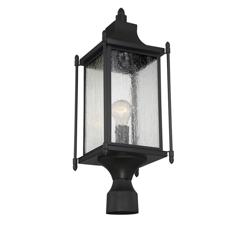 Savoy House 5-3454-BK One Light Post Lantern, Black