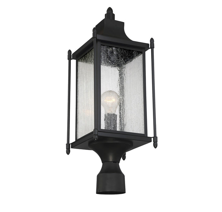 Savoy House 5-3454-BK One Light Post Lantern, Black