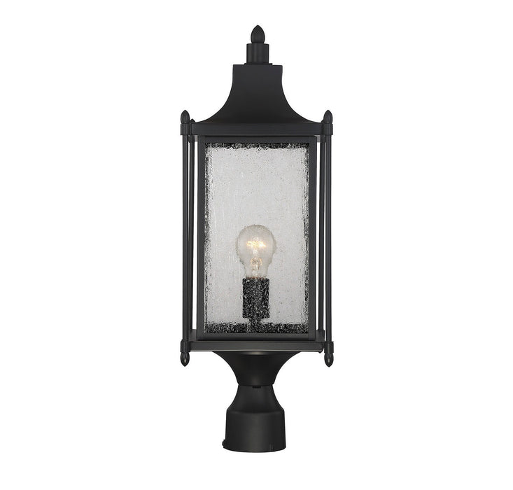 Savoy House 5-3454-BK One Light Post Lantern, Black