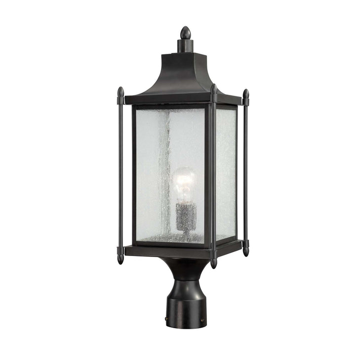 Savoy House 5-3454-BK One Light Post Lantern, Black