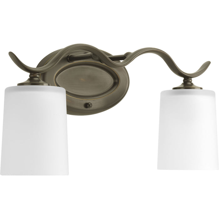 Progress Lighting P2019-20 Two Light Bath Bracket, Antique Bronze