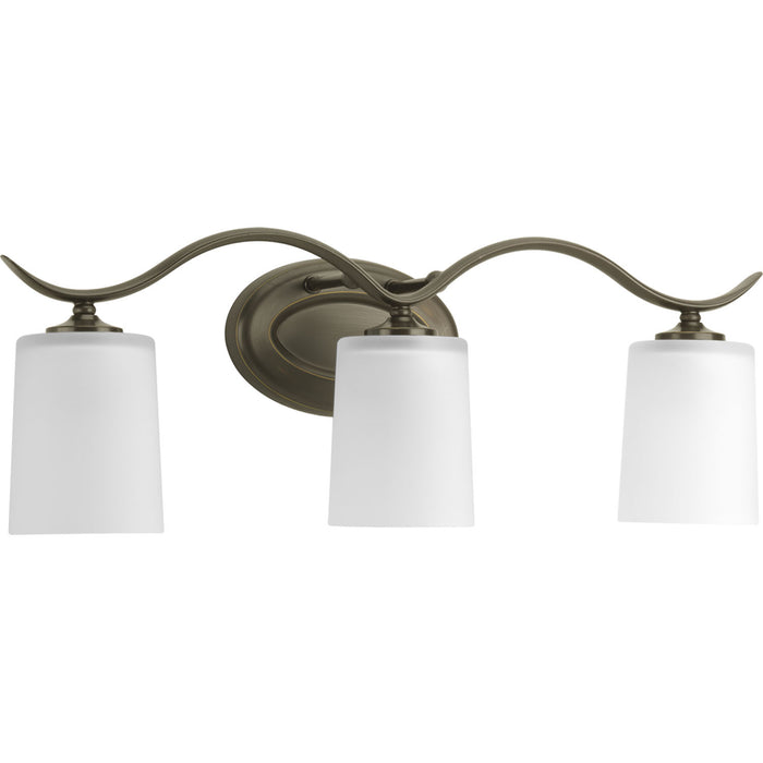 Progress Lighting P2020-20 Three Light Bath Bracket, Antique Bronze