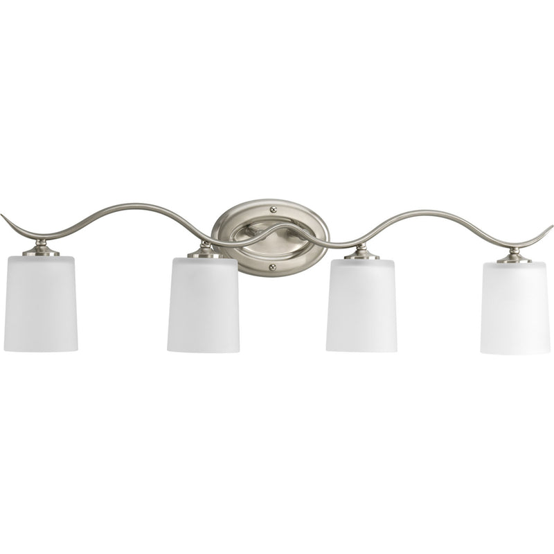 Progress Lighting P2021-09 Four Light Bath, Brushed Nickel