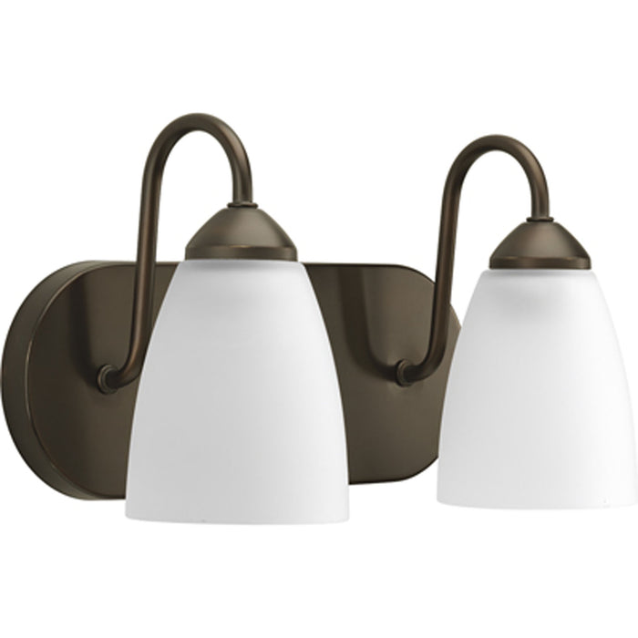 Progress Lighting P2707-20 Two Light Bath, Antique Bronze