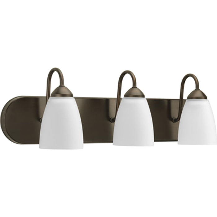 Progress Lighting P2708-20 Three Light Bath, Antique Bronze