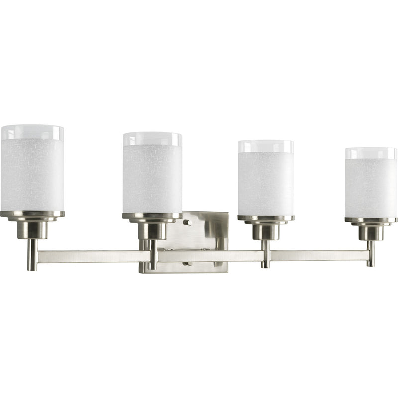 Progress Lighting P2998-09 Four Light Bath, Brushed Nickel