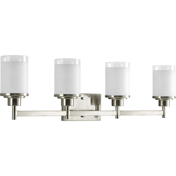Progress Lighting P2998-09 Four Light Bath, Brushed Nickel