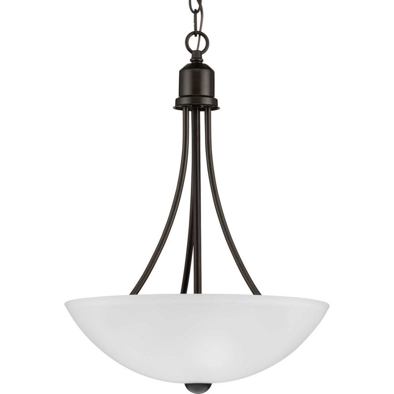 Progress Lighting P3914-20 Two Light Foyer Pendant, Antique Bronze