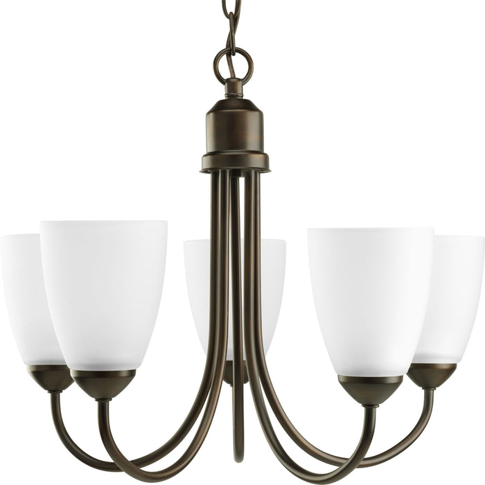 Progress Lighting P4441-20 Five Light Chandelier, Antique Bronze